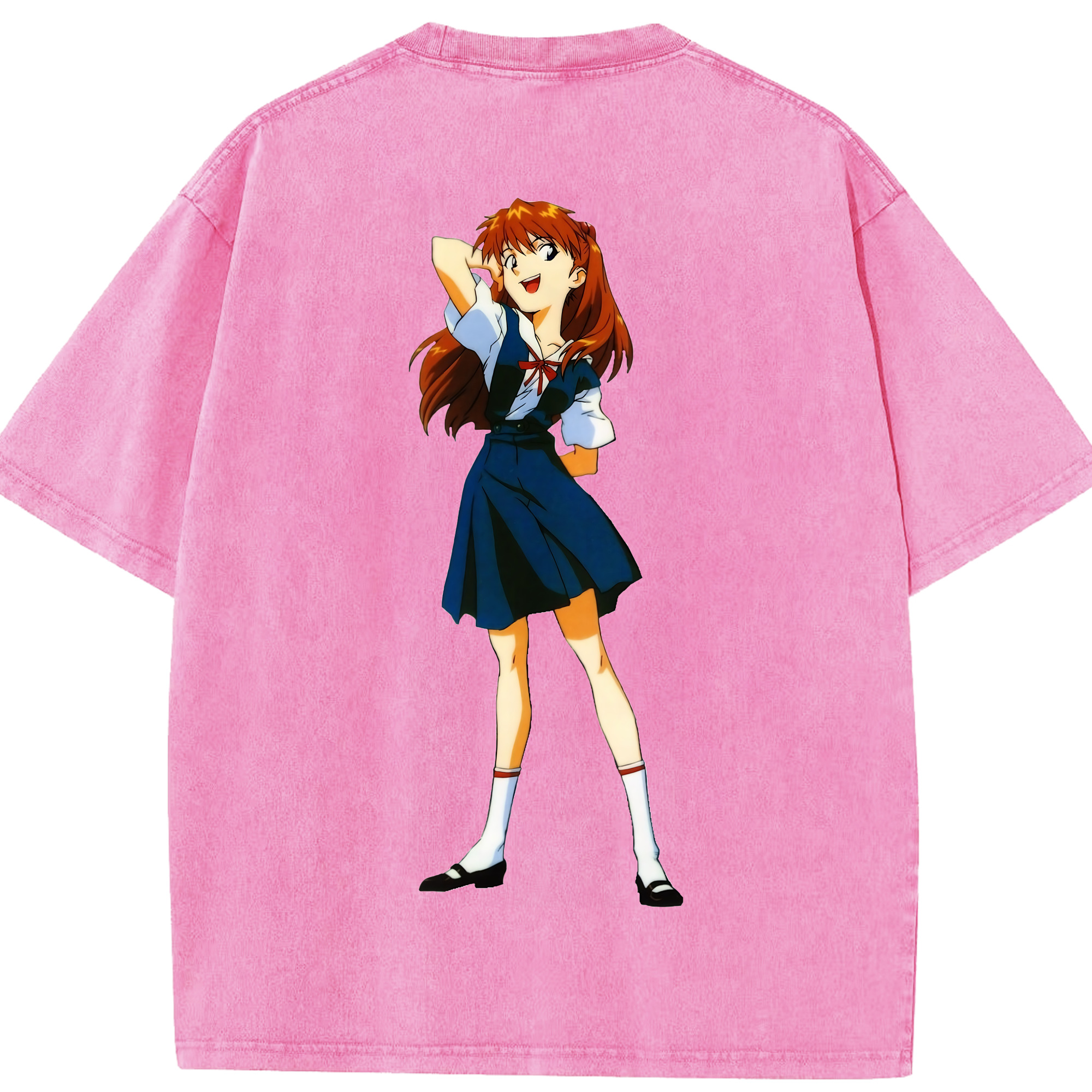 （画像用） EVA 新世紀エヴァンゲリオン 綿100% ヴィンテージ風 半袖Tシャツ（背面プリント）